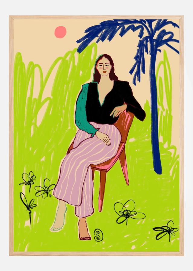 Relaxed Woman Plakat