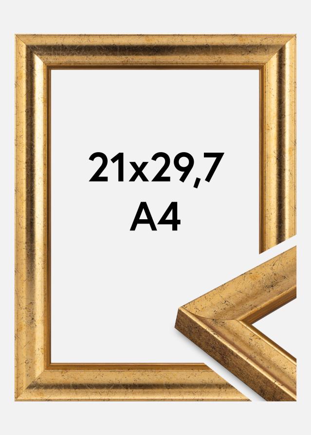 Raam Conca Akrüülklaas Kuld 21x29.7 cm (A4)