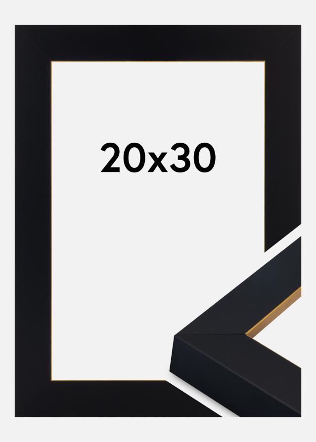 Raam Sussex Akrüülklaas Must/Kuld 20x30 cm