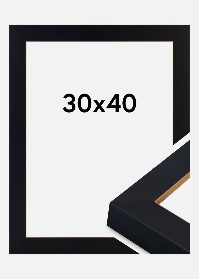 Raam Sussex Akrüülklaas Must/Kuld 30x40 cm