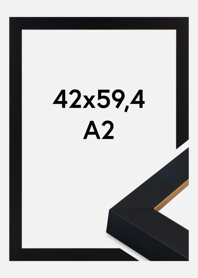 Raam Sussex Akrüülklaas Must/Kuld 42x59,4 cm (A2)