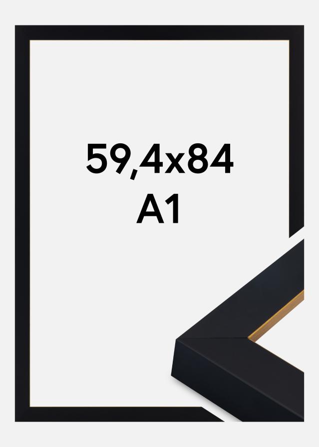 Raam Sussex Akrüülklaas Must/Kuld 59.4x84 cm (A1)