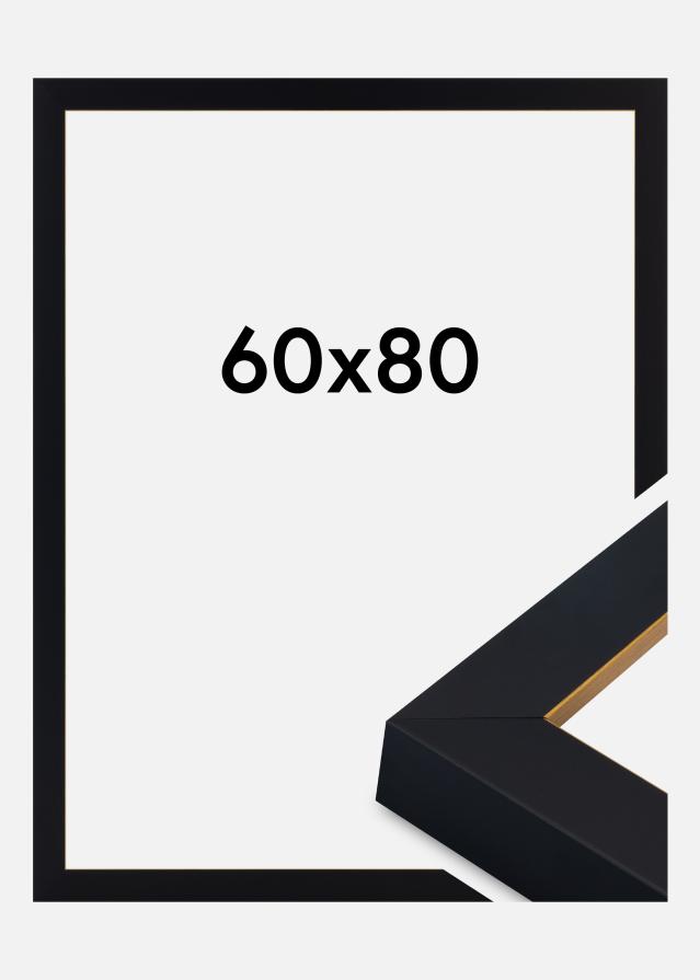 Raam Sussex Akrüülklaas Must/Kuld 60x80 cm