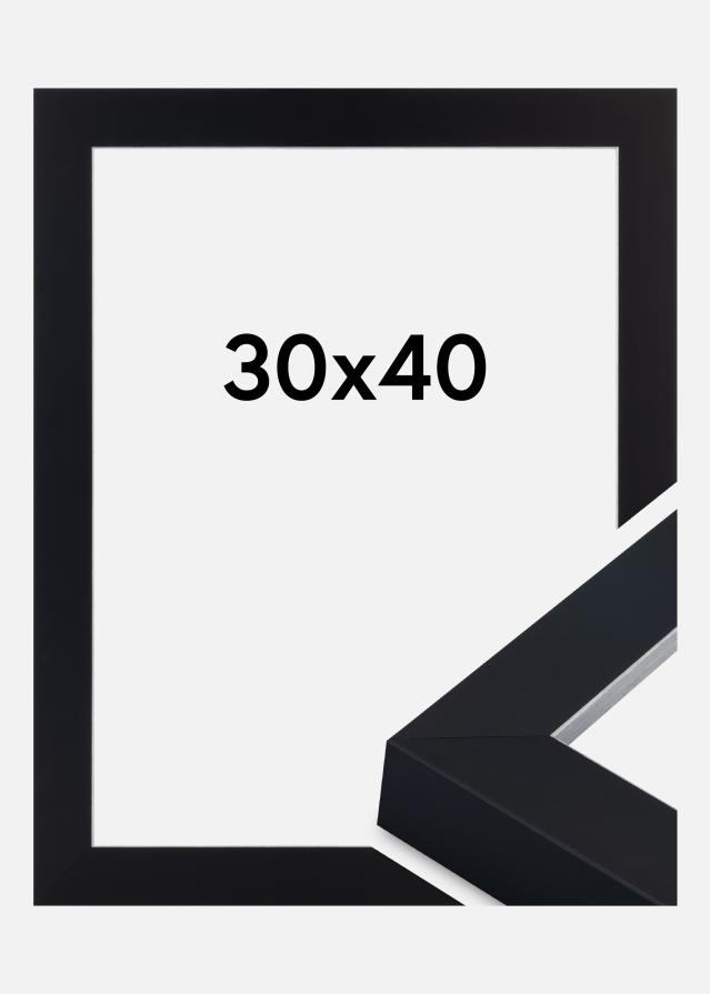 Raam Sussex Akrüülklaas Must/Hõbe 30x40 cm