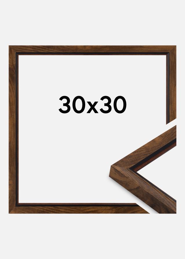 Raam Obsidian Akrüülklaas Pähkel 30x30 cm