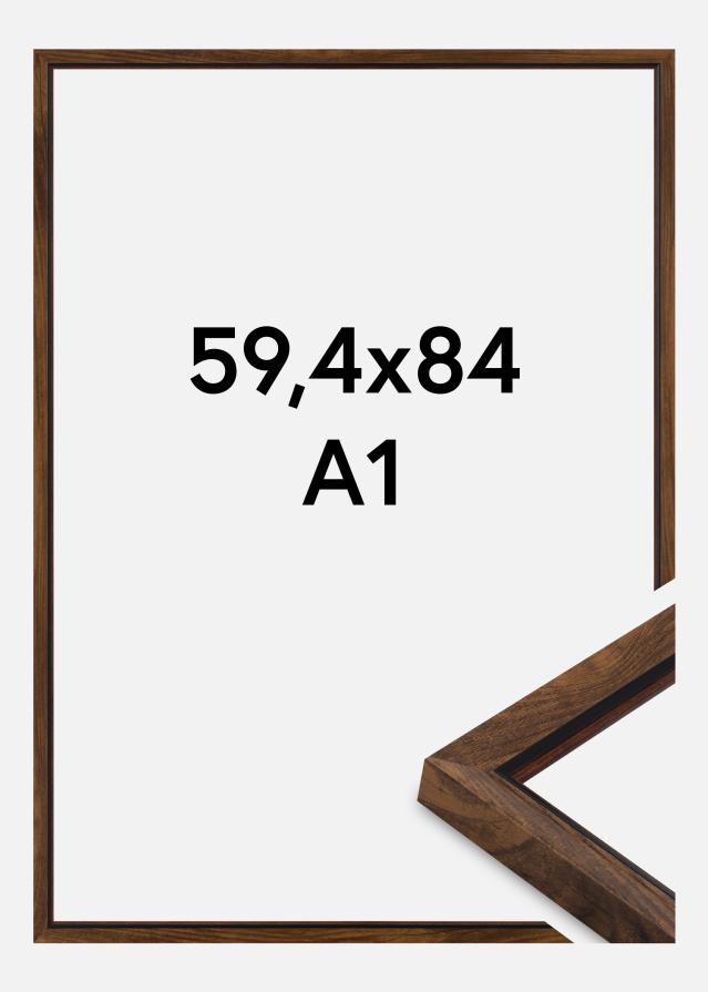 Raam Obsidian Akrüülklaas Pähkel 59.4x84 cm (A1)