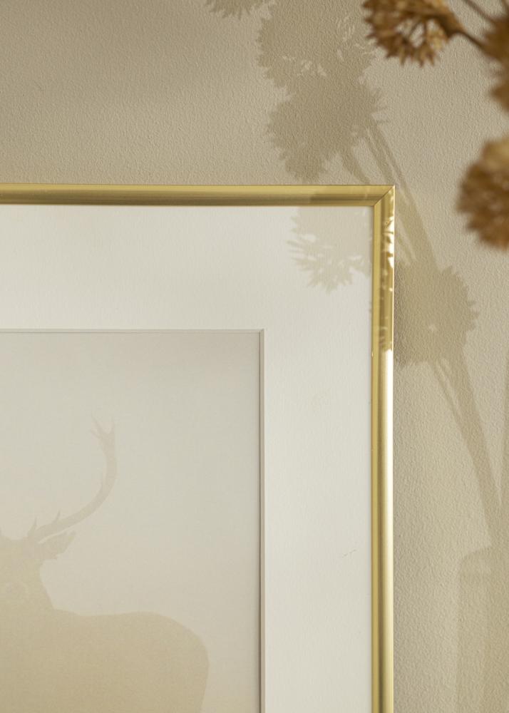 Raam New Lifestyle Kuldne 20x20 cm - paspartuu Valge 15x15 cm