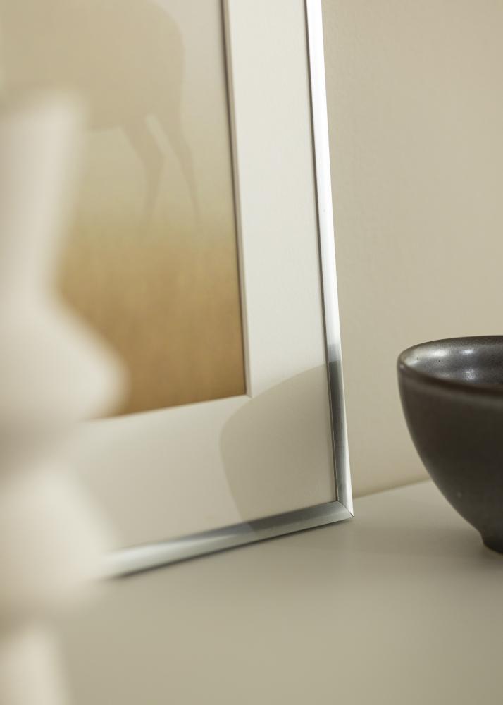 Raam New Lifestyle Hõbedane 10x18 cm - paspartuu Valge 8x10 cm