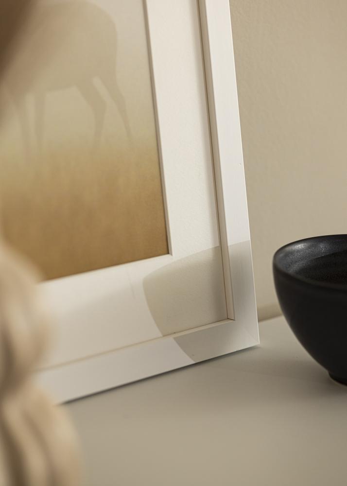 Raam Valge Puit 65x90 cm - paspartuu Valge 55x80 cm