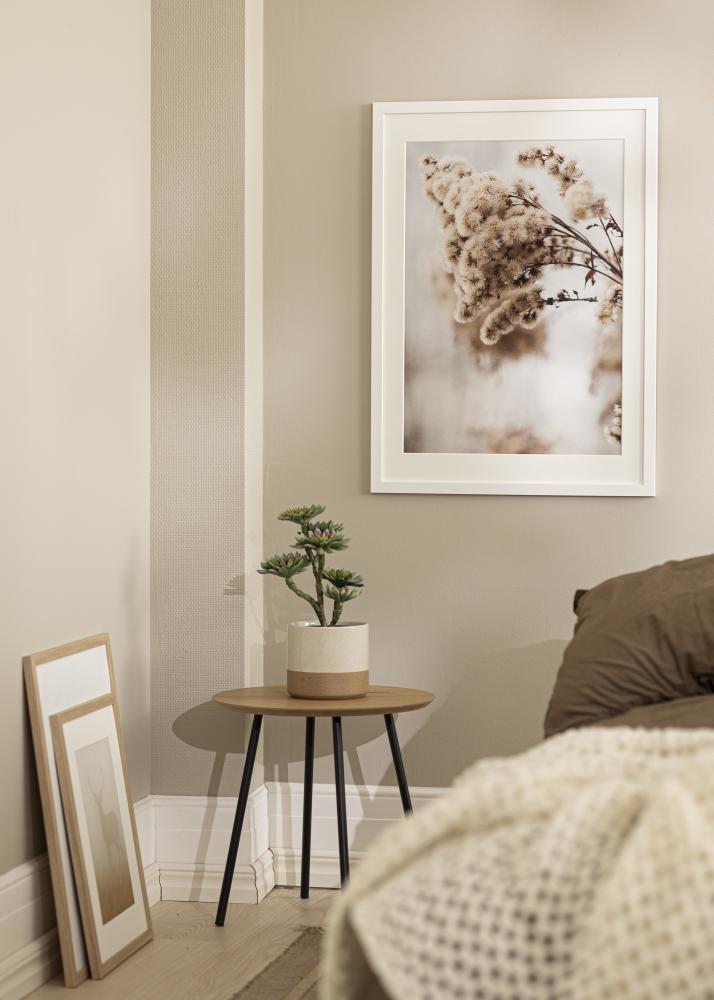 Raam Valge Puit 65x90 cm - paspartuu Valge 55x80 cm