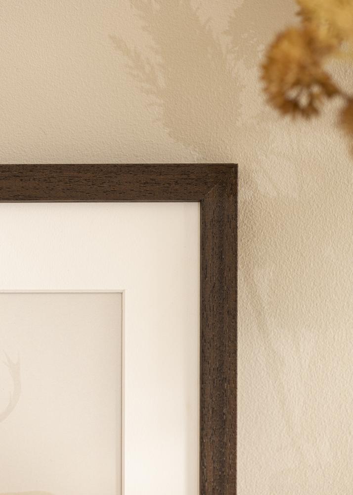 Raam Pruun Puit 68x98 cm - paspartuu Valge 56x76 cm