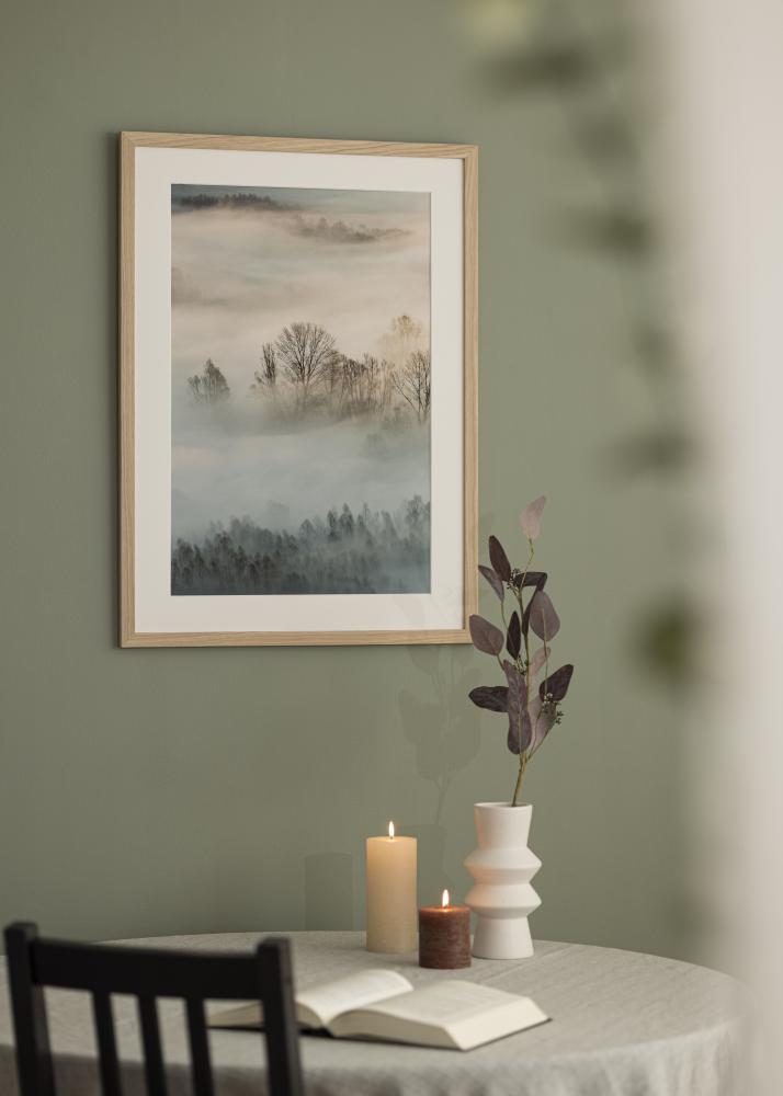 Raam Tamm Puit 68x98 cm - paspartuu Valge 56x76 cm