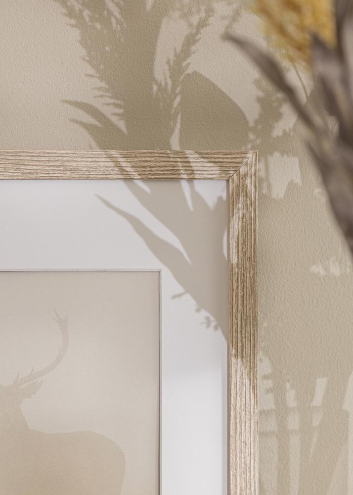 Raam Stilren Greige tamm 60x80 cm - paspartuu valge 50x65 cm