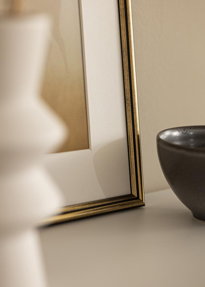 Raam Horndal Akruulklaas kuldne 7x10 cm