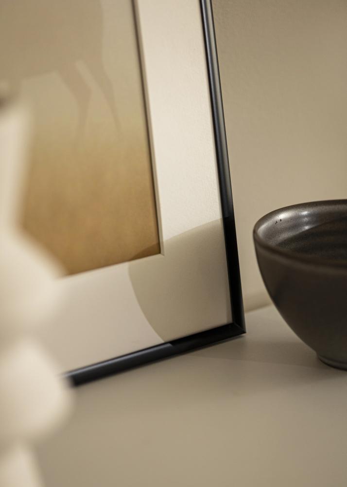 Raam Scandi Matt Must 60x70 cm - paspartuu Valge 20x24 tolli