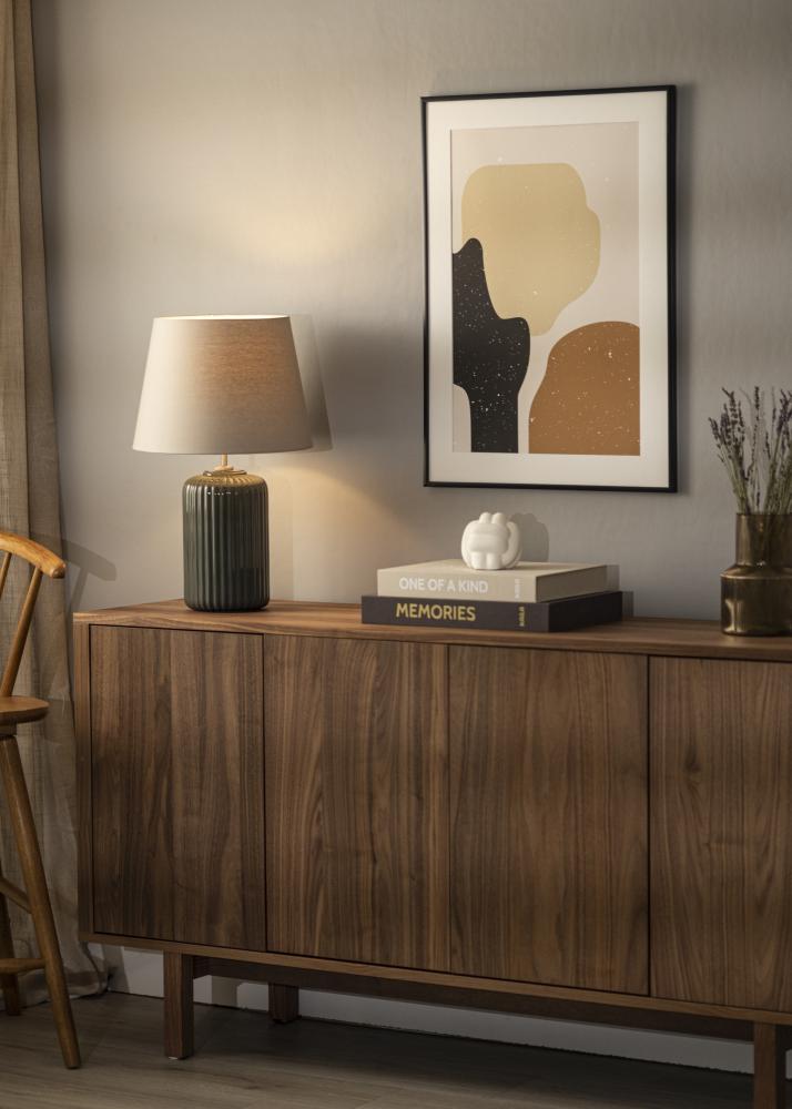 Raam Scandi Matt Must 60x70 cm - paspartuu Valge 20x24 tolli