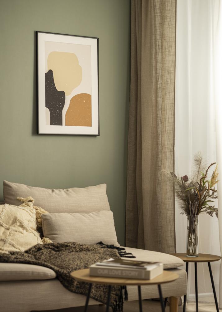 Raam Scandi Matt Must 60x70 cm - paspartuu Valge 20x24 tolli