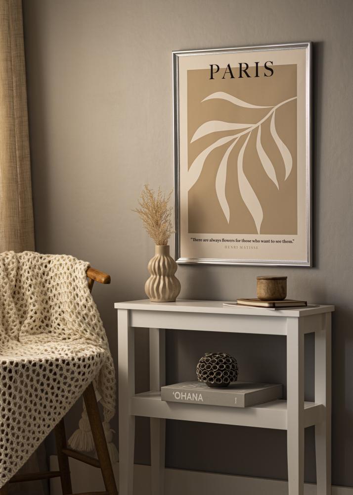 Raam Gala Hõbedane 50x70 cm - paspartuu Valge 39x60 cm