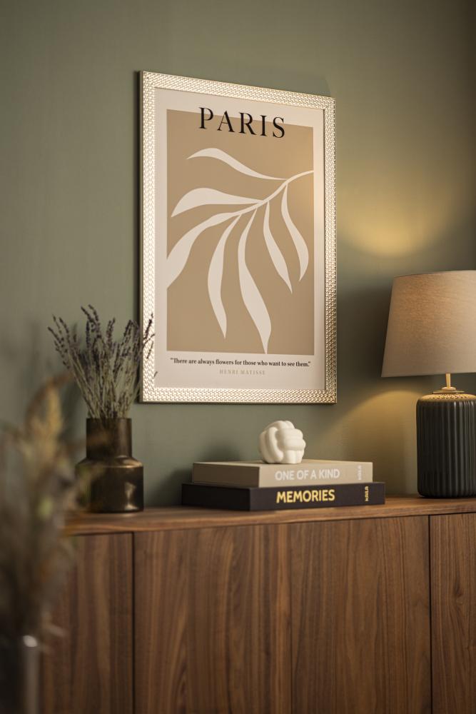 Raam Grace Hõbedane 30x40 cm - paspartuu Valge 22x32 cm