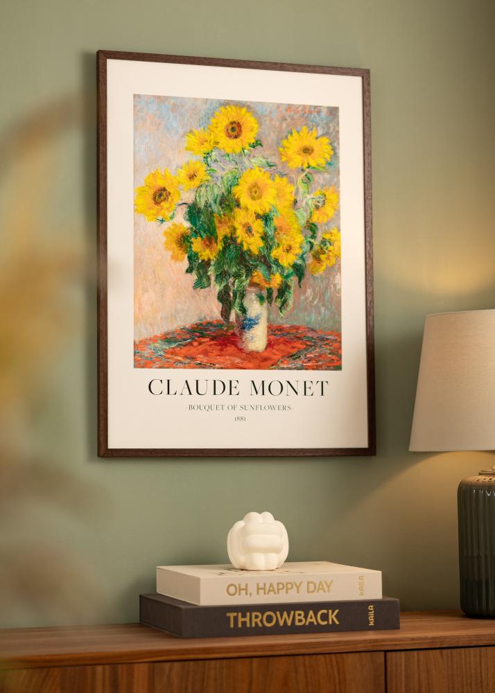 Raam Ares Teak 40x60 cm - paspartuu Valge 25x50 cm