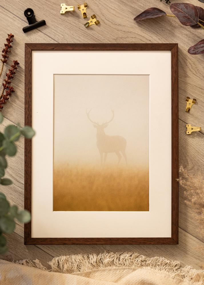 Raam Ares Teak 40x60 cm - paspartuu Valge 25x50 cm