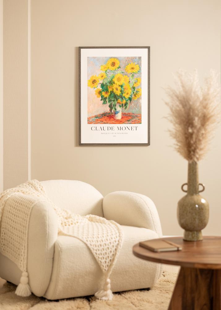 Raam Ares hall tamm 50x65 cm– paspartuu valge 15x22 tolli