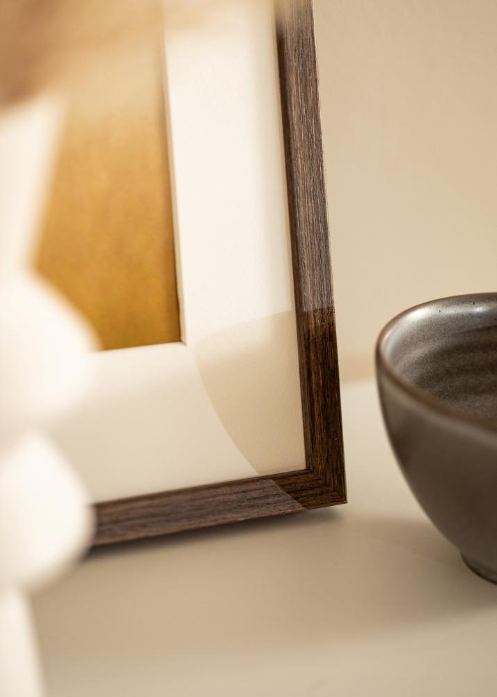 Raam Ares pähkel 28x35 cm - paspartuu Valge 18x25 cm