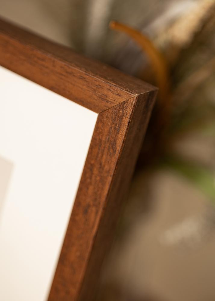 Raam Hermes Teak 40x50 cm - paspartuu Valge 28x35 cm