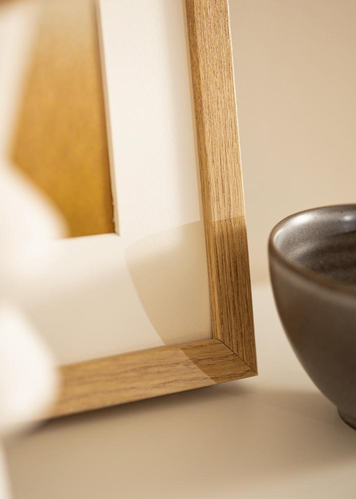 Raam Hermes Loomulik tamm 40x50 cm - paspartuu valge 29,7x42 cm