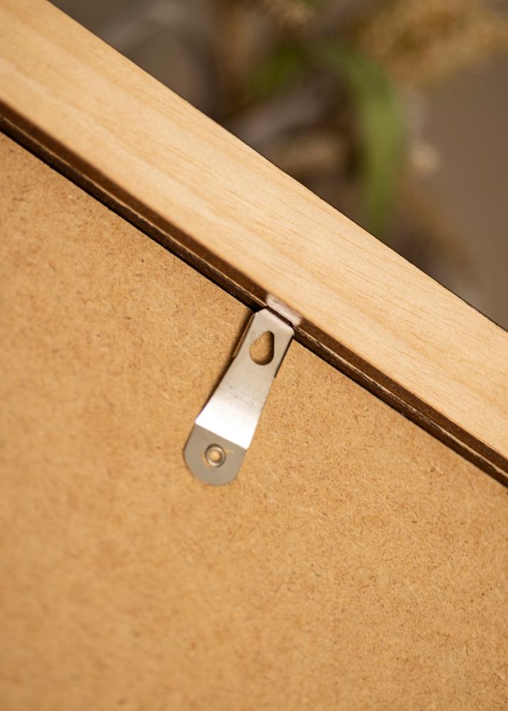 Raam Juno Teak 30x40 cm - paspartuu Valge 18x27 cm