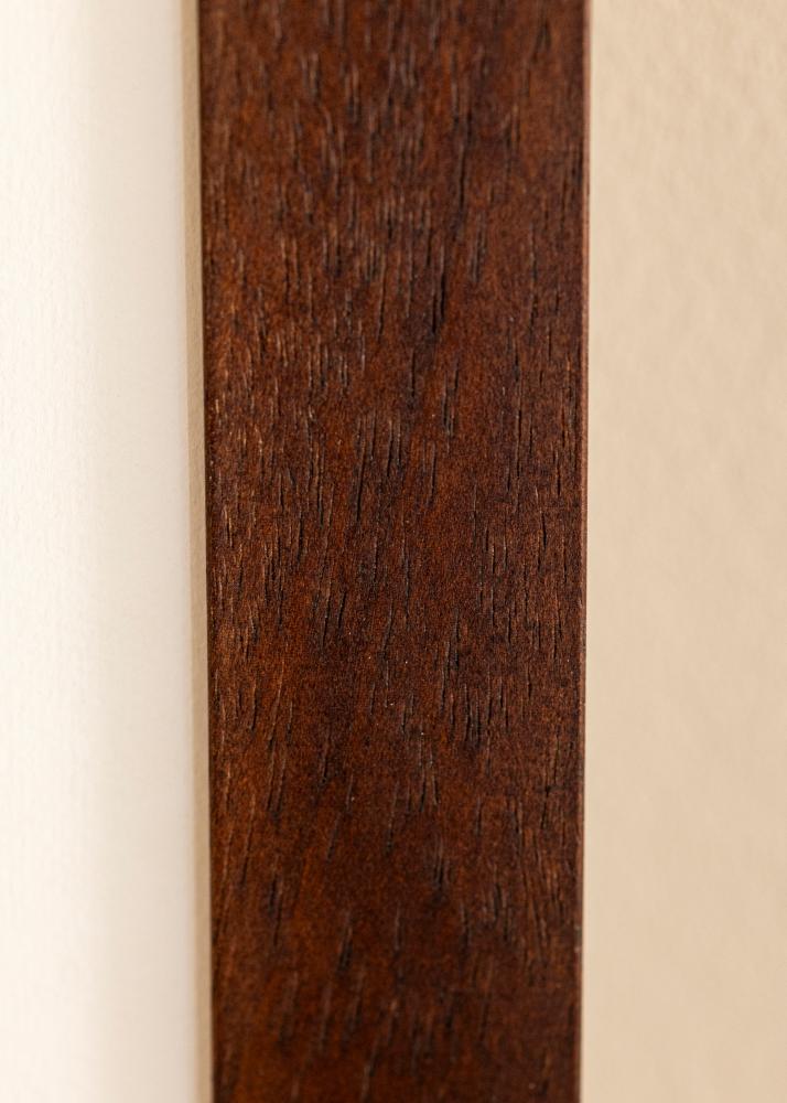 Raam Juno Teak 30x40 cm - paspartuu Valge 18x27 cm