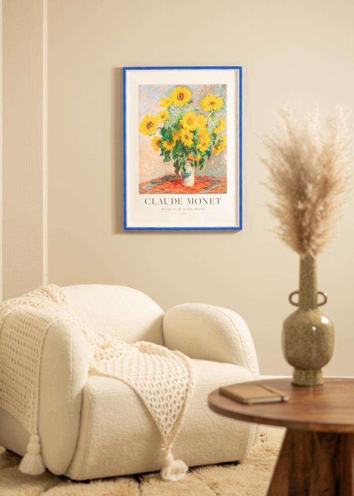 Raam Diana Sinine 50x70 cm - paspartuu Valge 33x56 cm