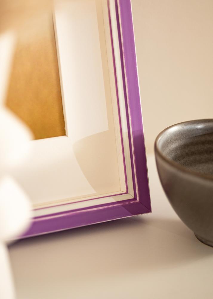 Raam Diana Lilla 45x60 cm - paspartuu Valge 13x18 tolli