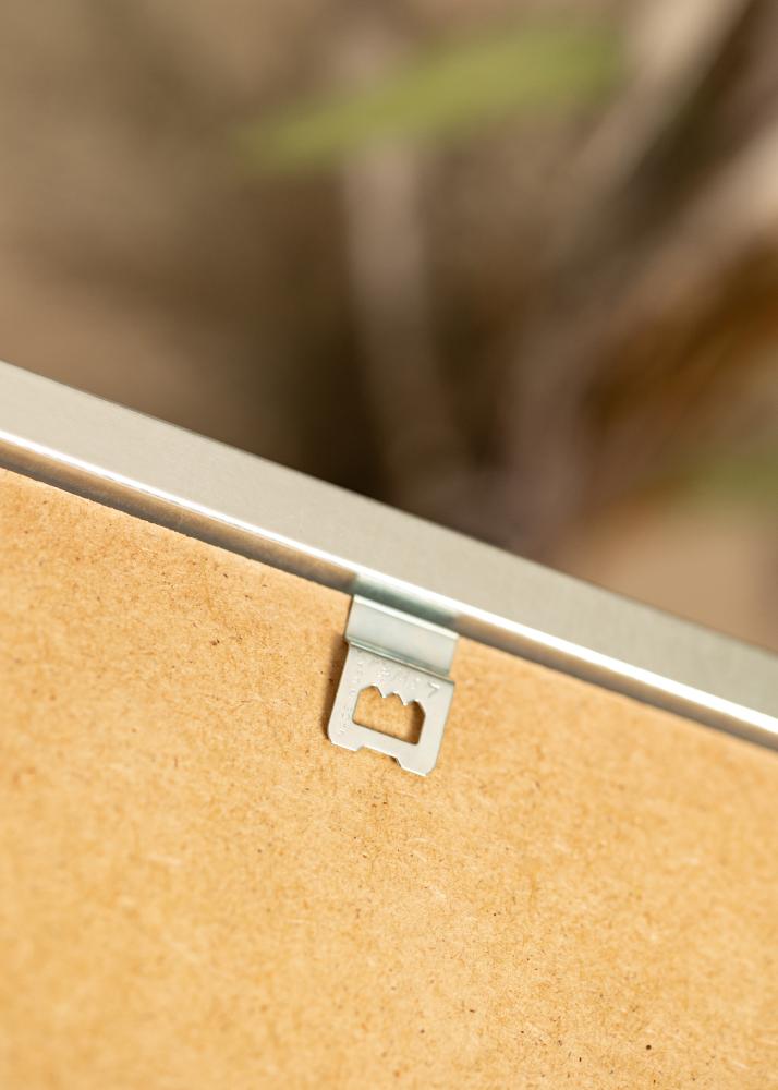 Raam Minerva Hõbedane 50x60 cm - paspartuu Valge 16x19 tolli