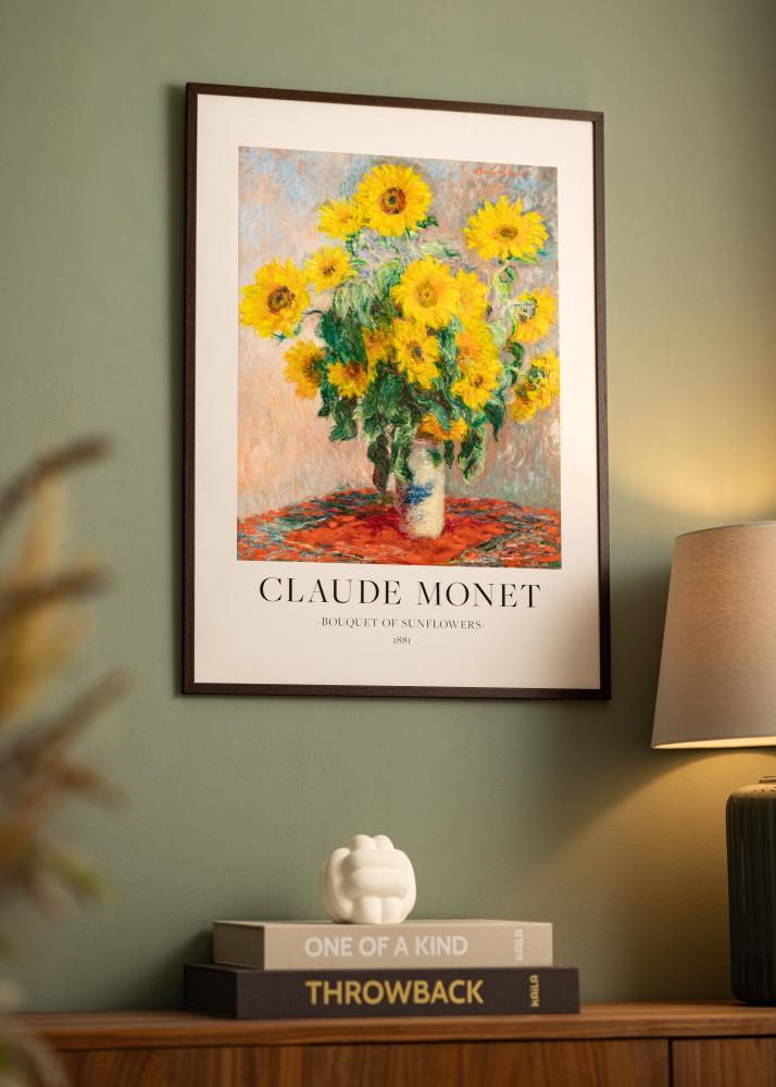 Raam Edsbyn pähkel 14x20 cm - paspartuu valge 8x12 cm