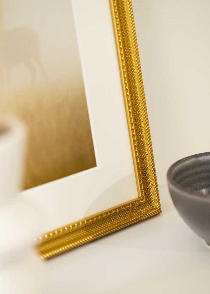 Raam Lattice Kuldne 50x70 cm - paspartuu Valge 16x24 tolli