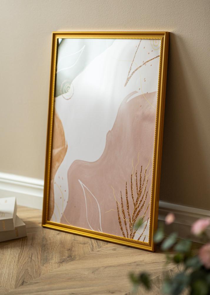 Raam Lattice Kuldne 50x70 cm - paspartuu Valge 16x24 tolli