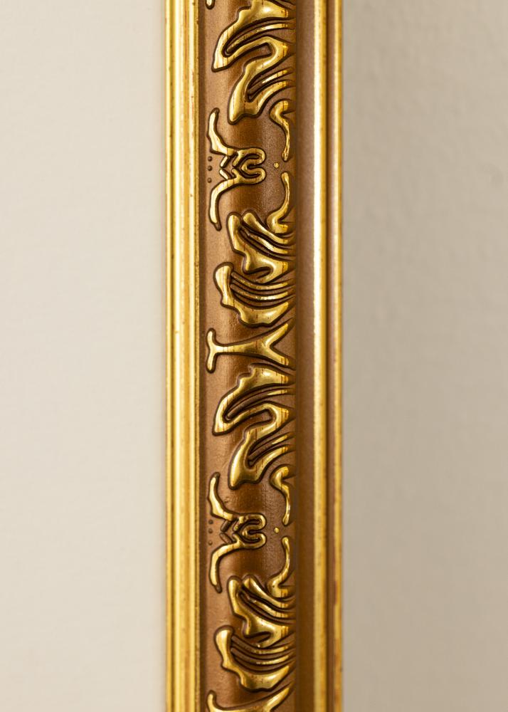 Raam Swirl Kuldne 30x40 cm - paspartuu valge 21x29,7 cm