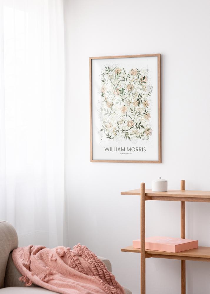 Raam Modern Teak 70x100 cm - paspartuu Valge 59,4x84 cm