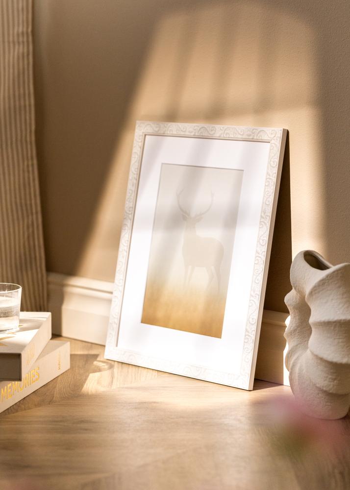 Raam Milton Akrüülklaas Valge 40x60 cm