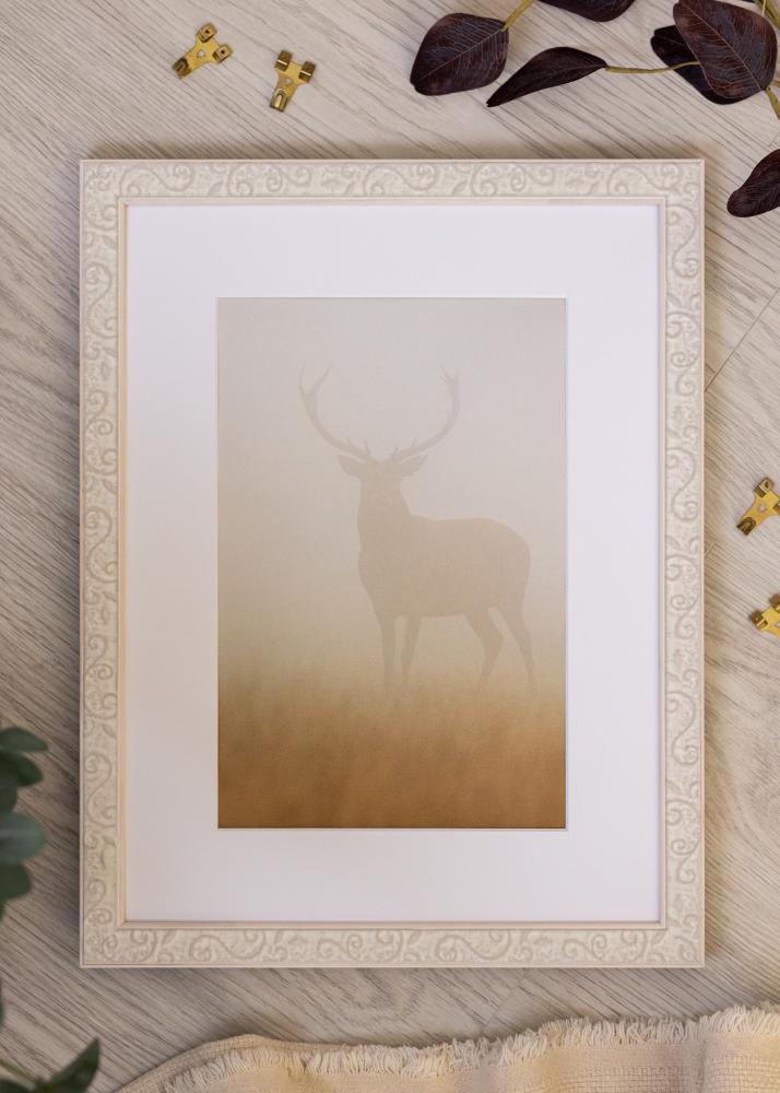 Raam Milton Akrüülklaas Valge 40x60 cm