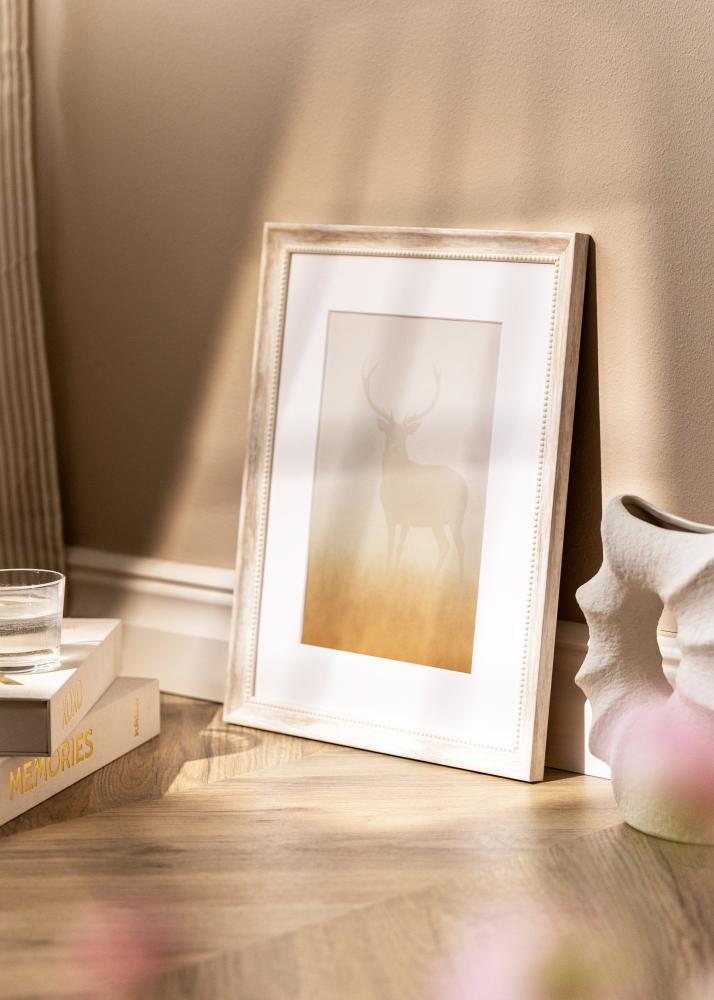 Raam Soledad Akrüülklaas Valge 40x60 cm