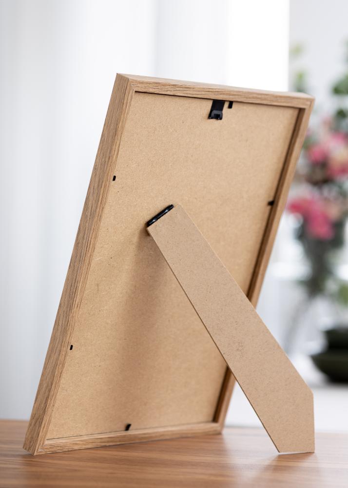 Raam Modern Teak 20x30 cm - paspartuu Valge 10x21 cm