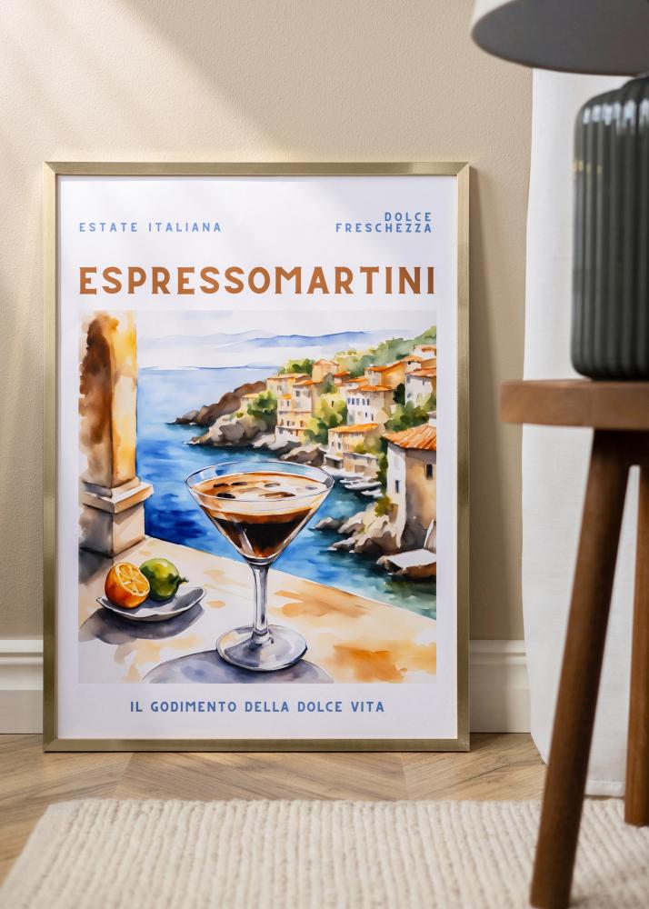 Raam Trendy Akruulklaas kuldne 50x60 cm