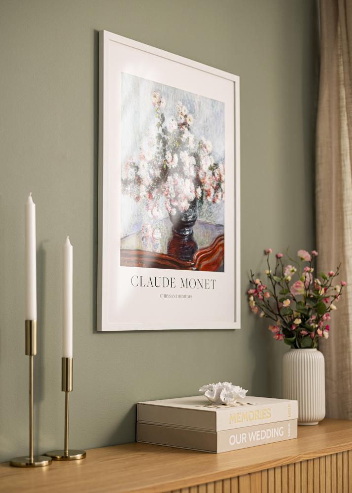 Valge pildiraam lai 42 x 59,4 cm (A2)