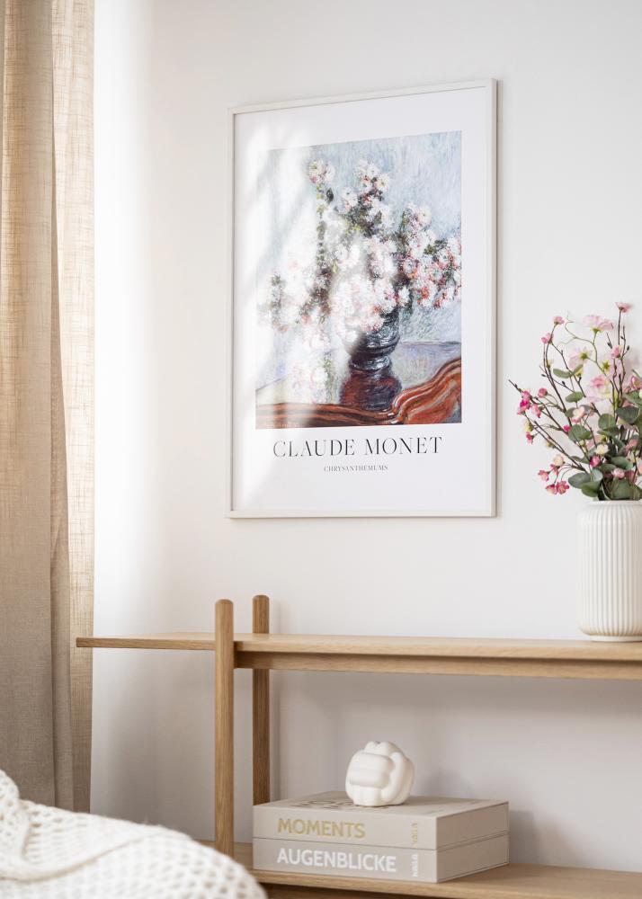 Valge pildiraam kitsas 21 x 30 cm