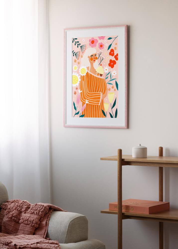 Raam Cornwall Akrüülklaas Roosa 40x50 cm