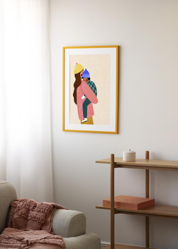 Raam Kent Akrüülklaas Kuld 21x29,7 cm (A4)