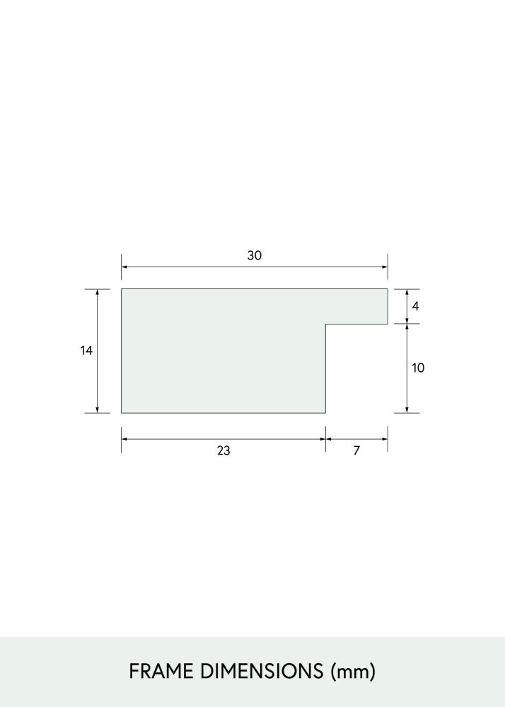BGA Select Wide Akruulklaas Tamm 60x80 cm