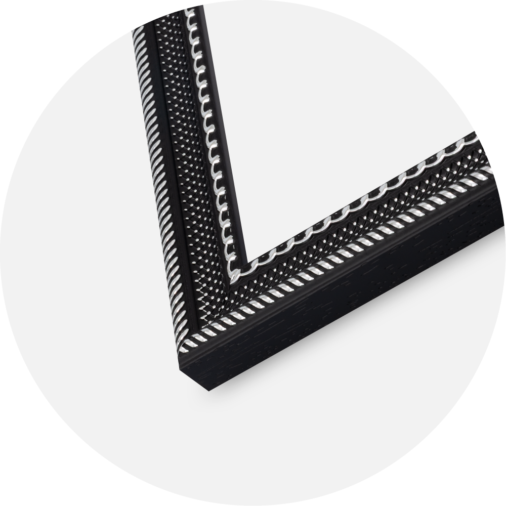 Raam Trellis Akrüülklaas Must 59.4x84 cm (A1)